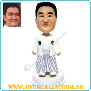 Custom 3D Male Figurine Dress In Japanese Kimono